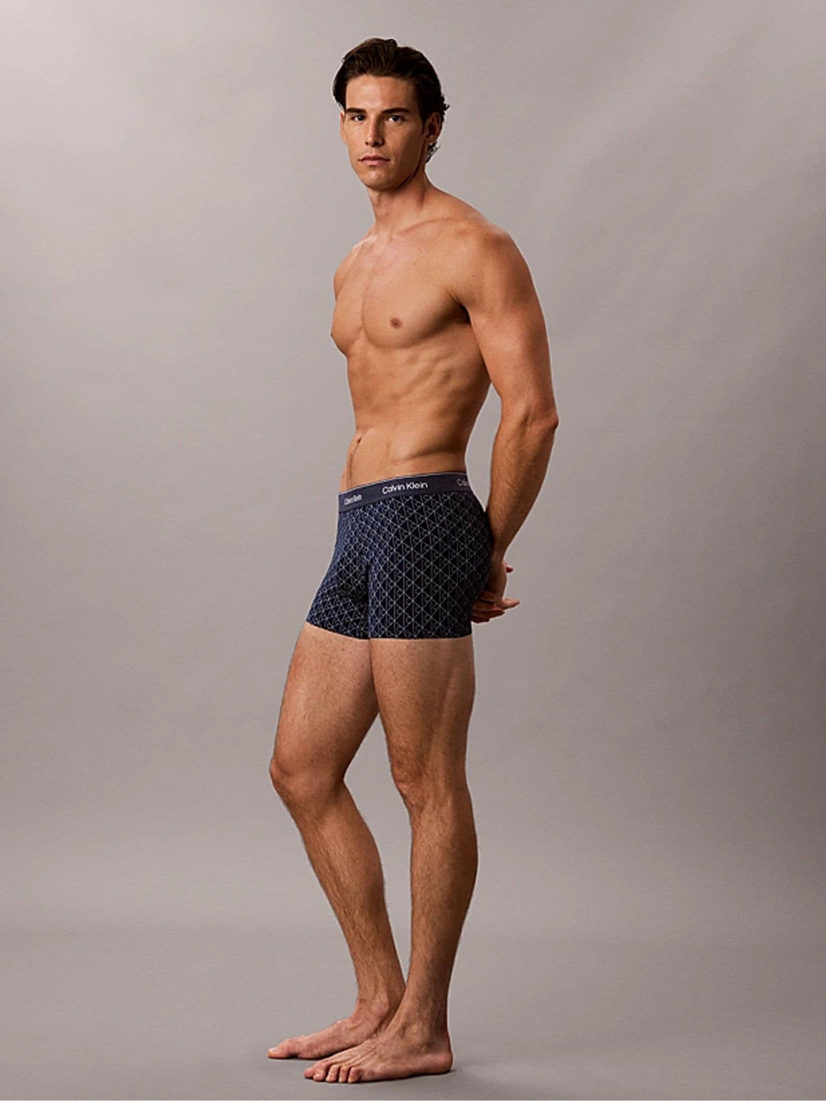 Dsiney Kidz - Calvin Klein Blue Icon Cotton Denim Emblem Trunks image 3