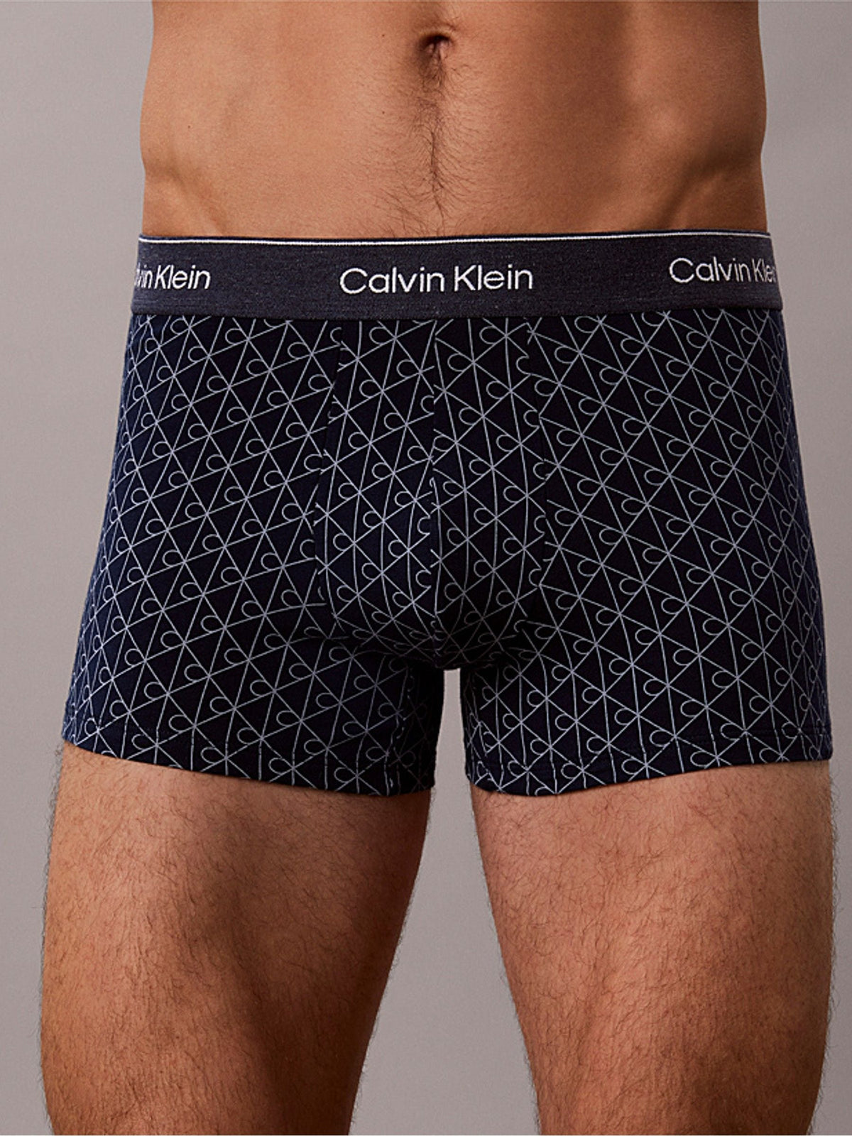 Dsiney Kidz - Calvin Klein Blue Icon Cotton Denim Emblem Trunks image 4