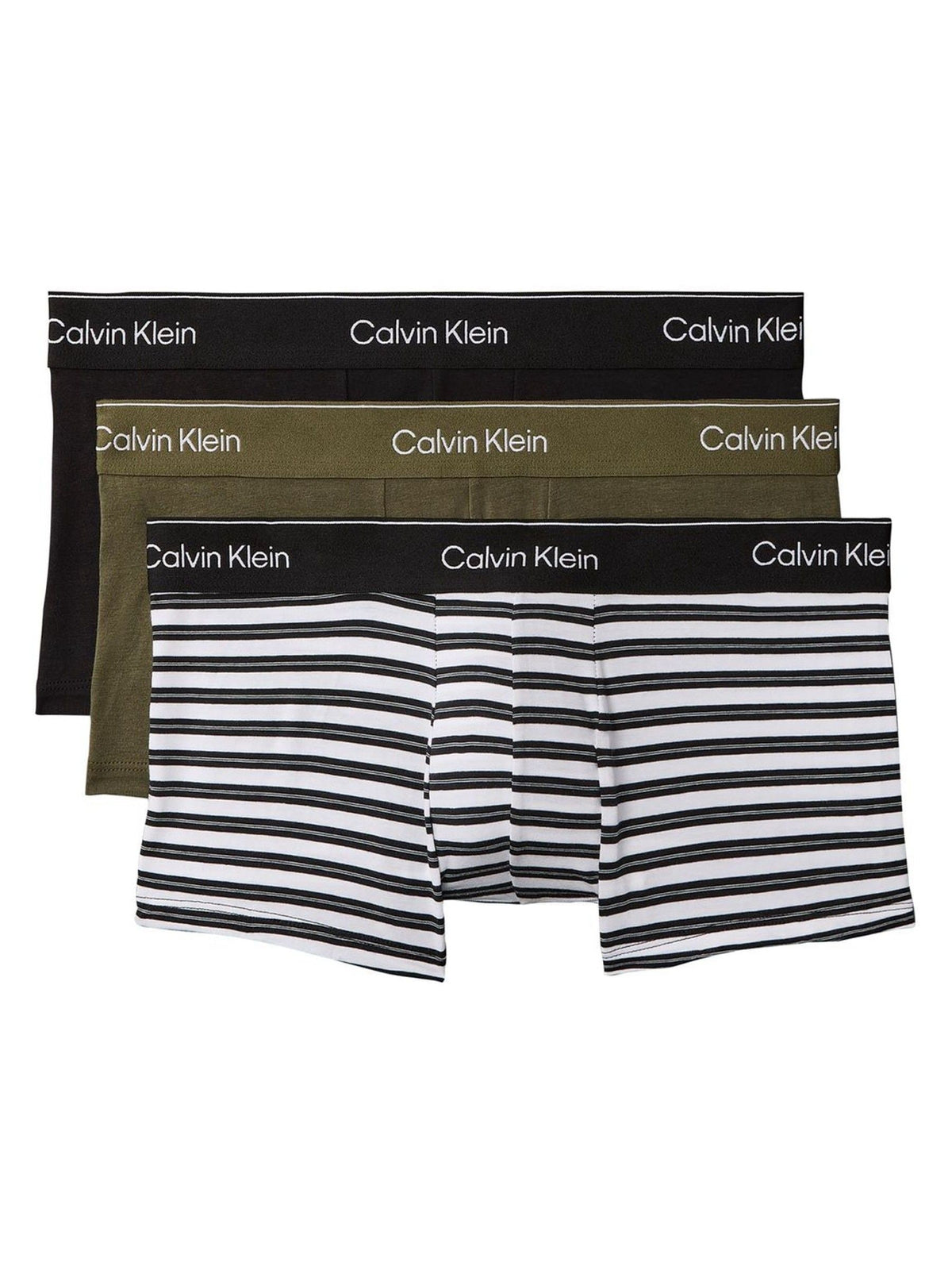 Dsiney Kidz - Calvin Klein Brown Icon Cotton Stretch Low Rise Boxer Trunks 3 Pack image 1
