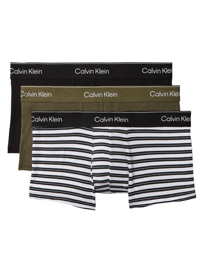 Dsiney Kidz - Calvin Klein Brown Icon Cotton Stretch Low Rise Boxer Trunks 3 Pack image 1