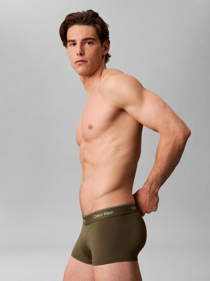 Dsiney Kidz - Calvin Klein Brown Icon Cotton Stretch Low Rise Boxer Trunks 3 Pack image 5