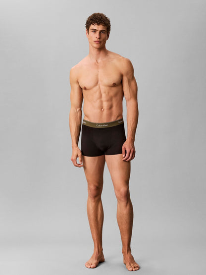 Dsiney Kidz - Calvin Klein Black/Green/Red/Blue/White Icon Cotton Stretch Relaxed Dart Trunks 5 Pack image 3