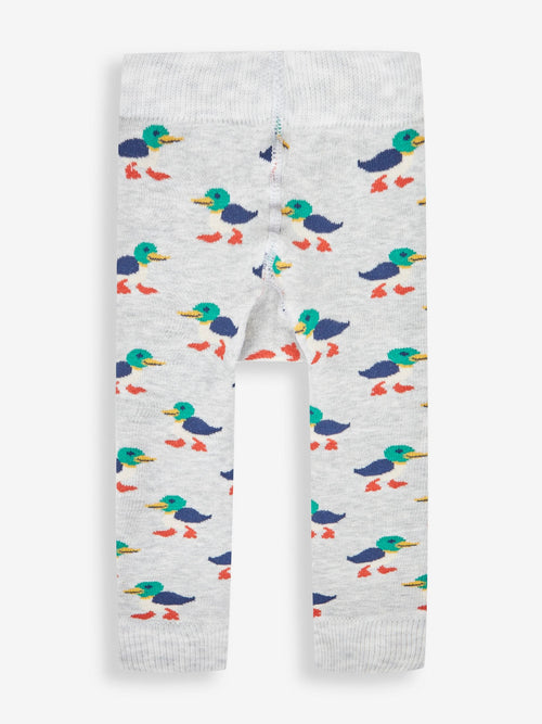 JoJo Maman Bébé Grey Duck Extra Thick Leggings image 1