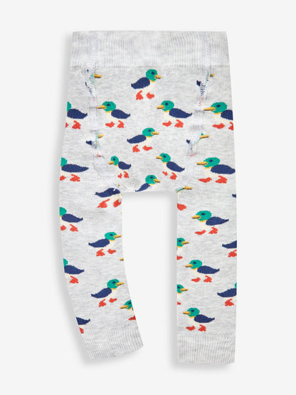 JoJo Maman Bébé Grey Duck Extra Thick Leggings image 2