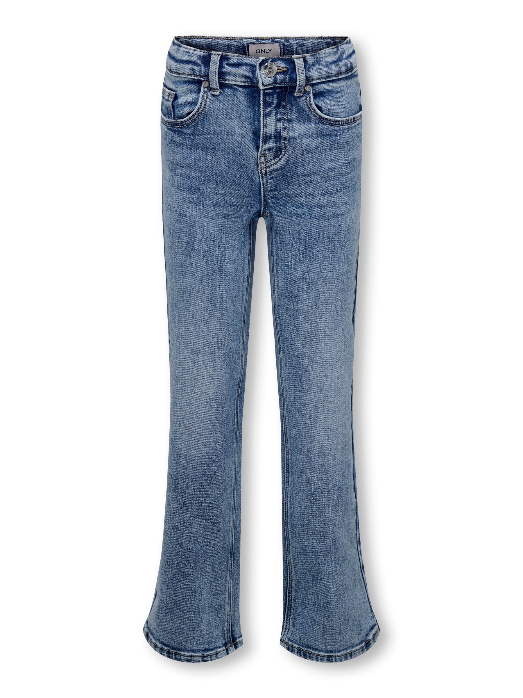 Dsiney Kidz - ONLY KIDS Light Blue Straight Leg Adjustable Waist Jeans With Comfort Stretch image 4