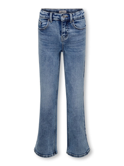 Dsiney Kidz - ONLY KIDS Light Blue Straight Leg Adjustable Waist Jeans With Comfort Stretch image 4