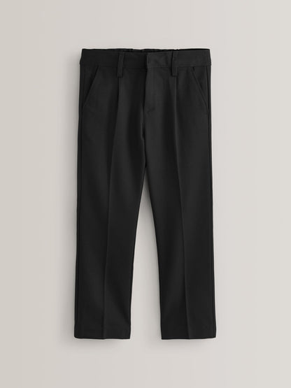 Dsiney Kidz - Black Regular Waist School Pleat Front Trousers (3-17yrs) image 1