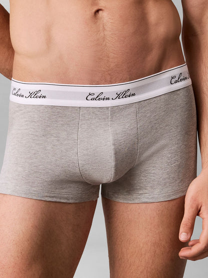 Dsiney Kidz - Calvin Klein Blue Low Rise Icon Cotton Stretch Trunks 3 Pack image 4