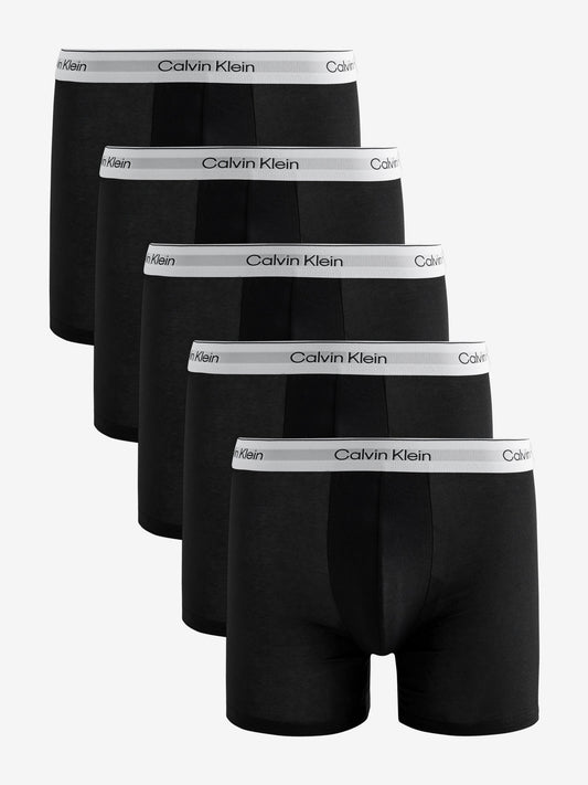 Disney Kidz - Calvin Klein Black/White Icon Cotton Stretch Boxer Trunks Set image 1
