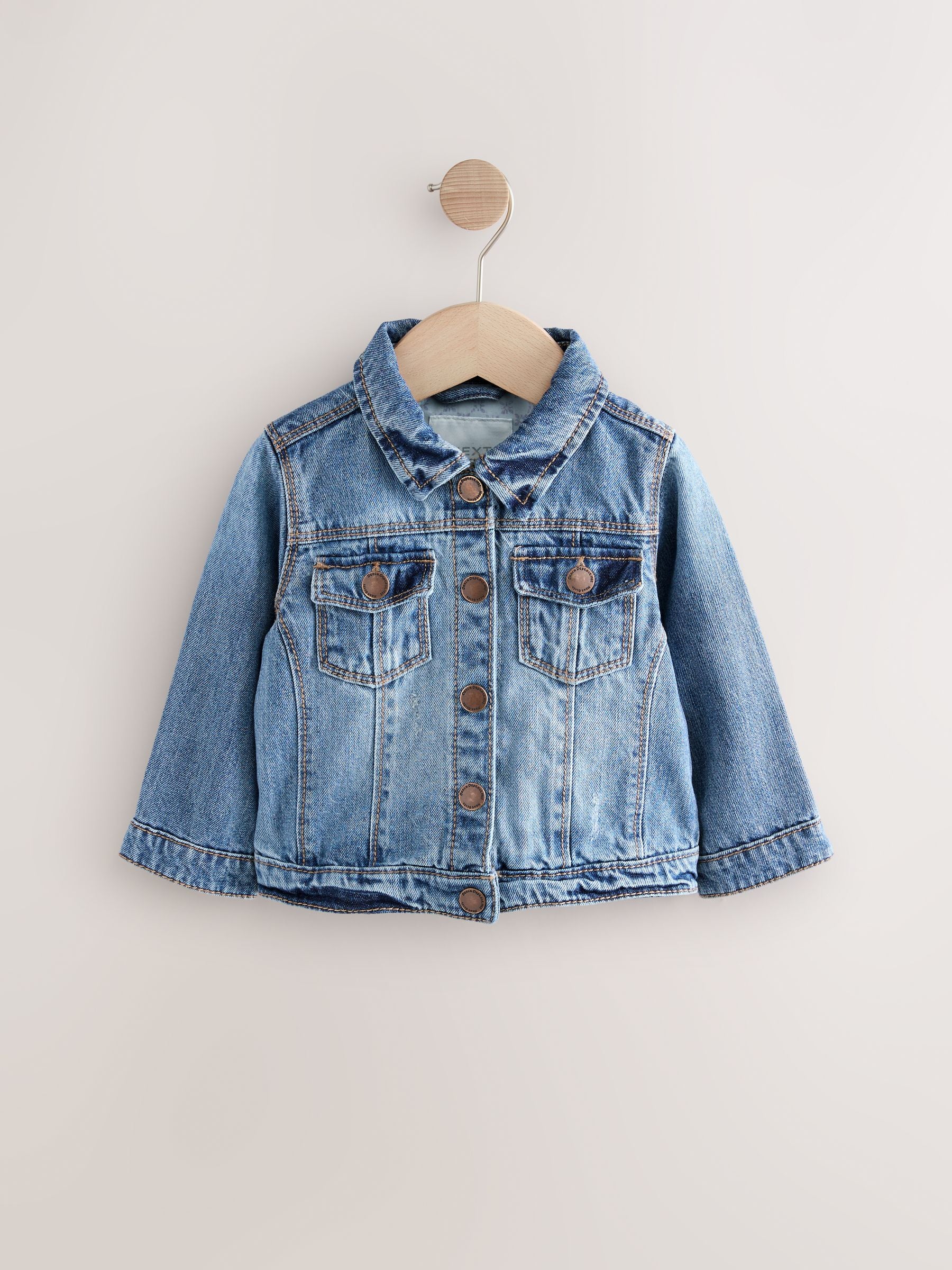 Dsiney Kidz - Mid Blue Denim Western 100% Cotton Jacket (3mths-7yrs) image 4