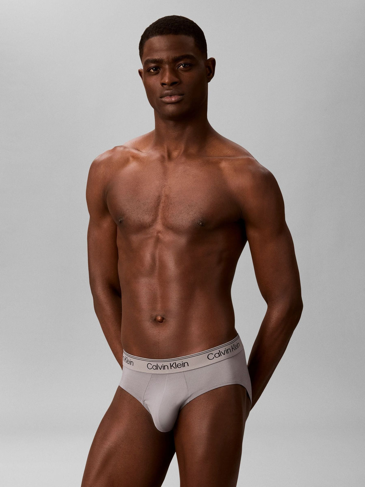 Dsiney Kidz - Calvin Klein Blue Hip Briefs 3 Pack - Microfibre Stretch image 2