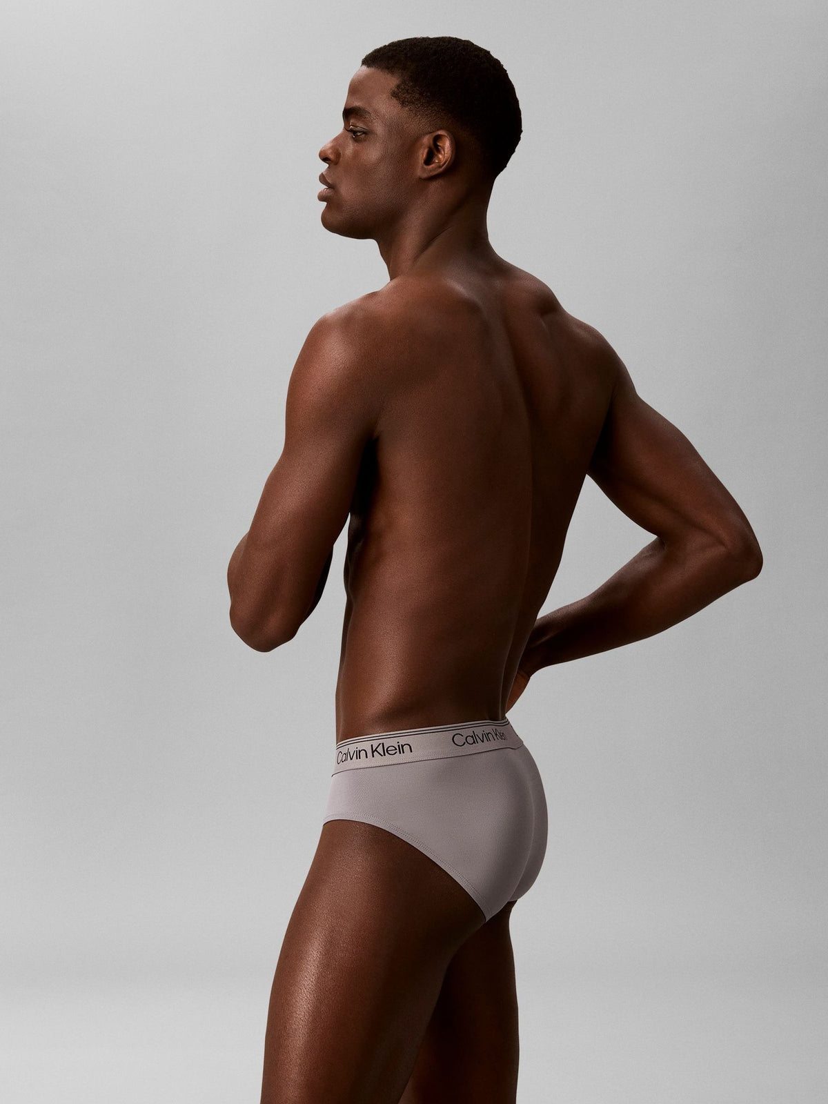 Dsiney Kidz - Calvin Klein Blue Hip Briefs 3 Pack - Microfibre Stretch image 3