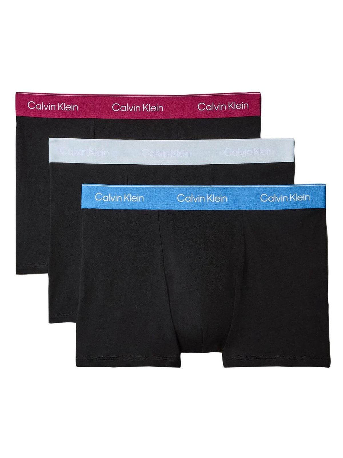 Dsiney Kidz - Calvin Klein Red/Blue/Light Blue Icon Cotton Stretch Boxer Trunks 3 Pack image 1