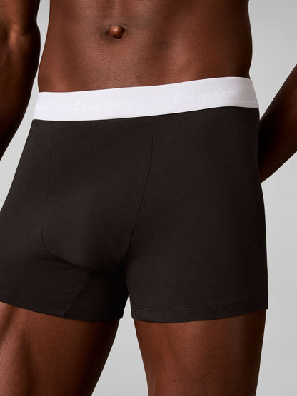 Dsiney Kidz - Calvin Klein Red/Blue/Light Blue Icon Cotton Stretch Boxer Trunks 3 Pack image 6