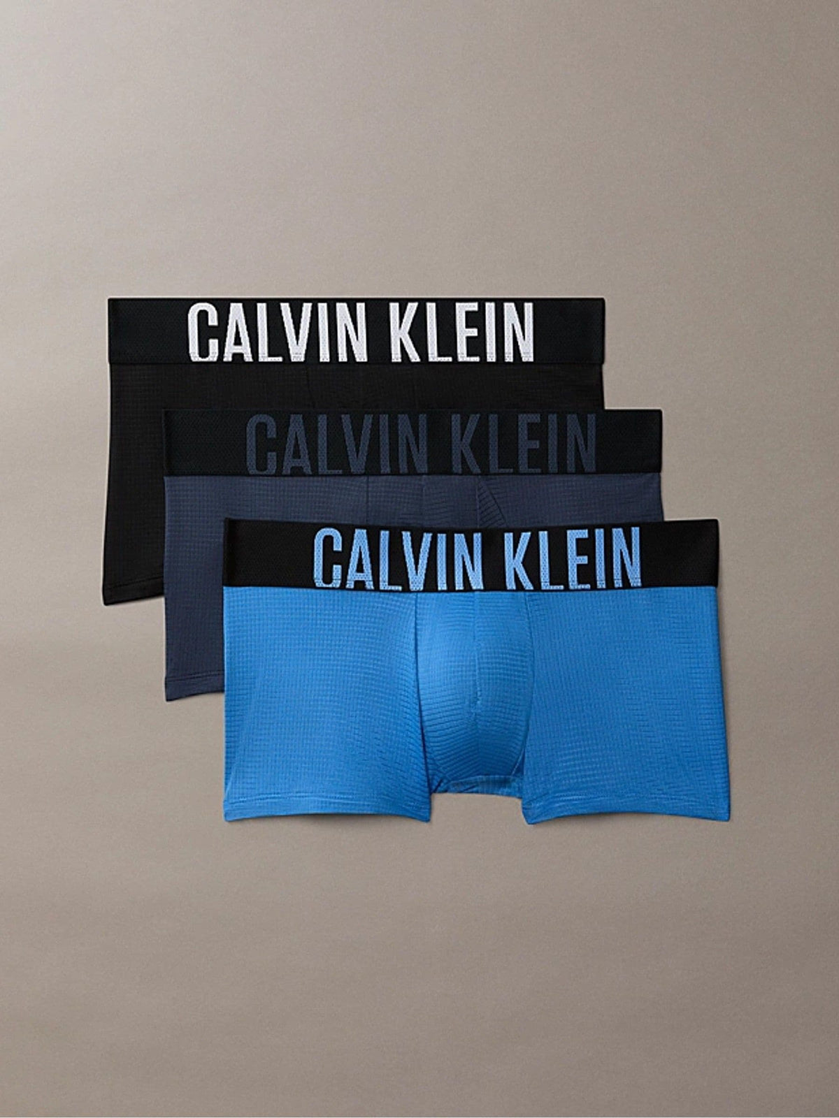 Dsiney Kidz - Calvin Klein Blue Low Rise Trunks 3 Pack - Intense Power Air image 1