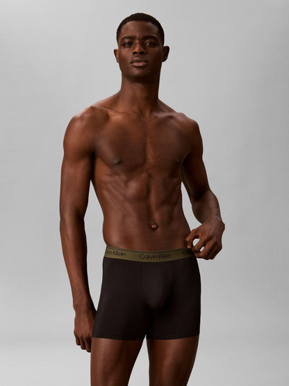 Dsiney Kidz - Calvin Klein Black/Green/Orange Boxer Briefs 3 Pack - Microfibre Stretch image 2