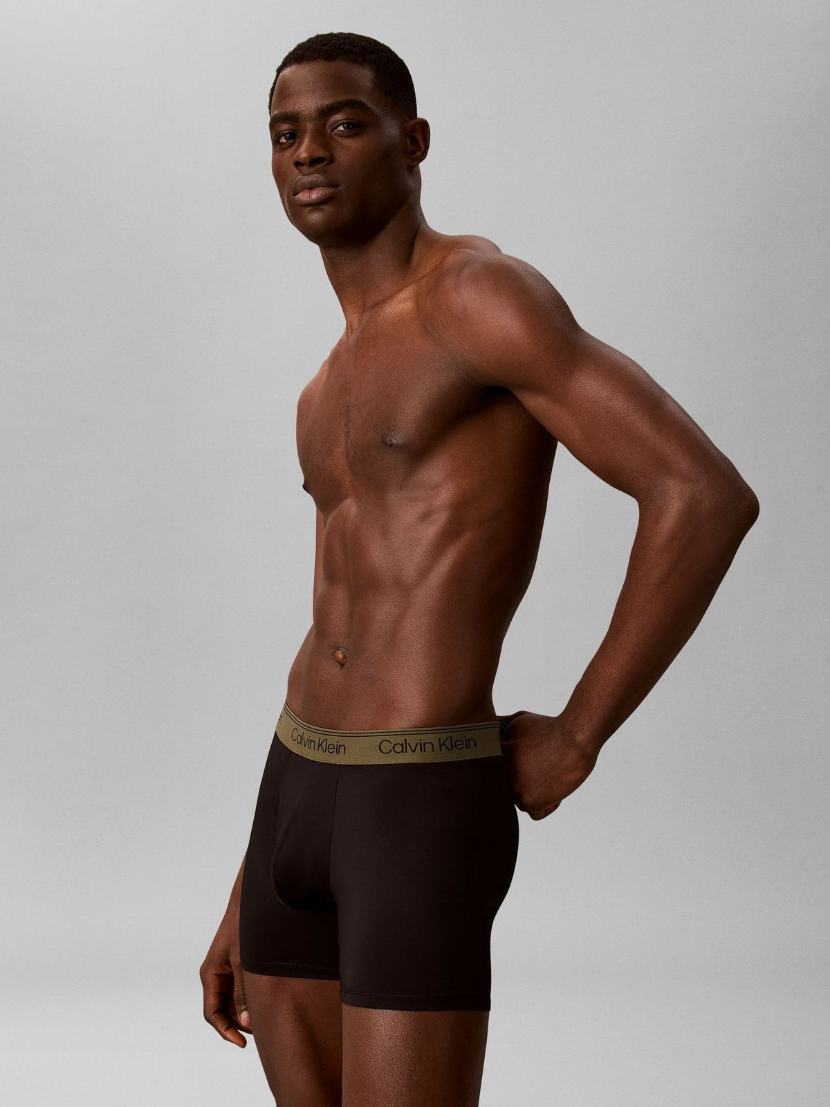 Dsiney Kidz - Calvin Klein Black/Green/Orange Boxer Briefs 3 Pack - Microfibre Stretch image 5