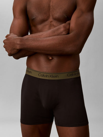 Dsiney Kidz - Calvin Klein Black/Green/Orange Boxer Briefs 3 Pack - Microfibre Stretch image 6