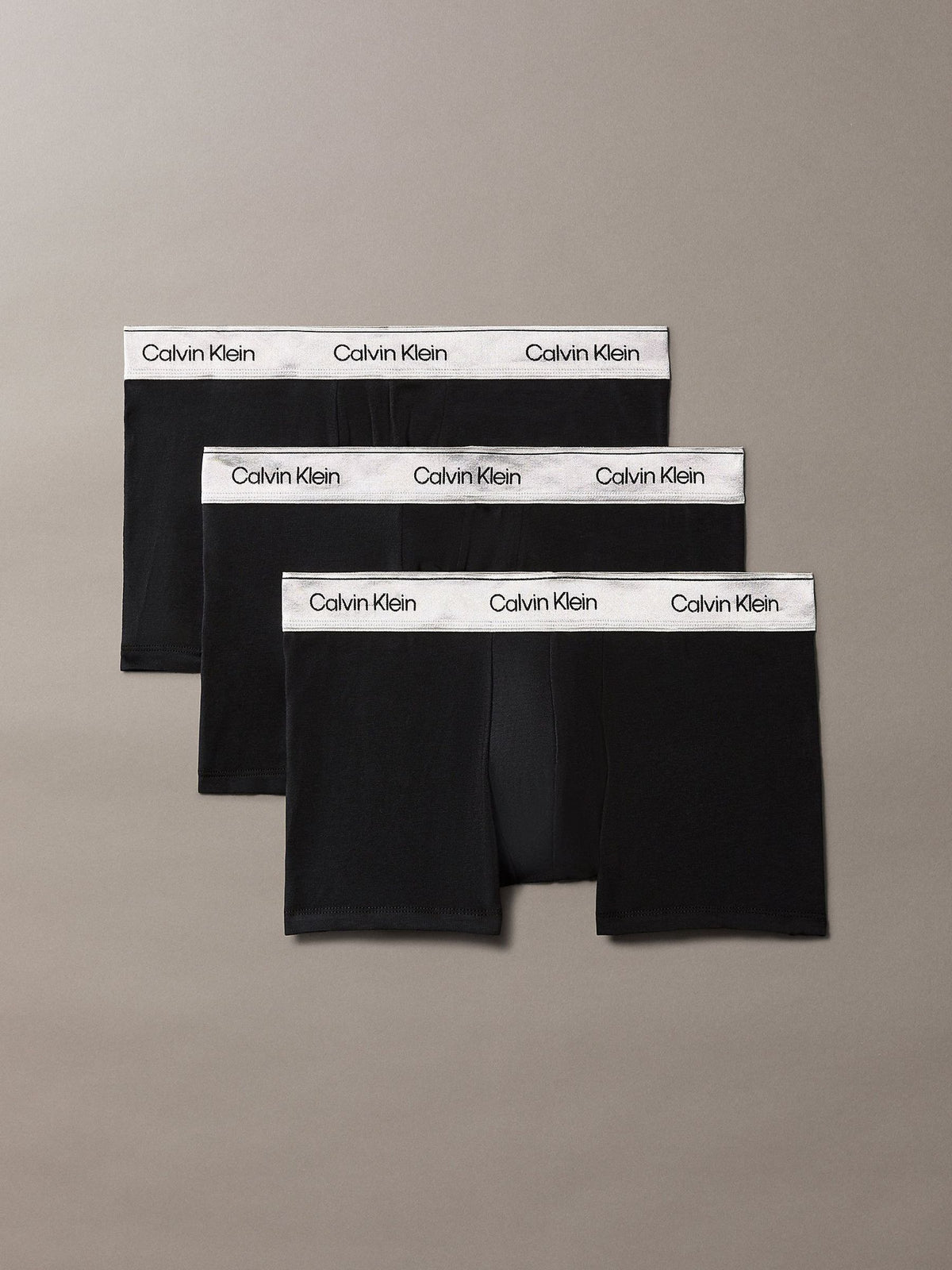 Dsiney Kidz - Calvin Klein Grey Icon Cotton Stretch Trunks 3 Pack image 1