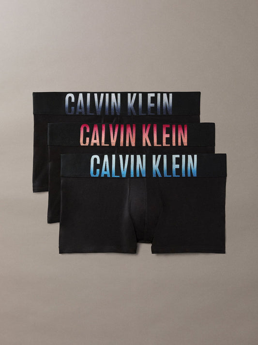 Disney Kidz - Calvin Klein Grey/Red/Blue Graphic Monogram Cotton Stretch Trunks 3 Pack image 1