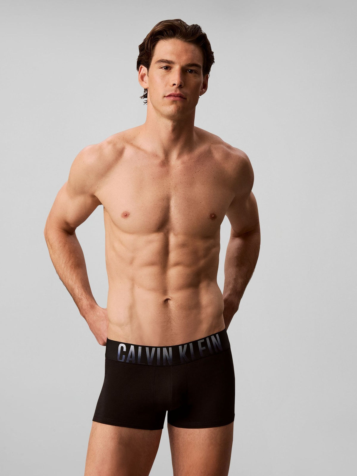 Dsiney Kidz - Calvin Klein Grey/Red/Blue Graphic Monogram Cotton Stretch Trunks 3 Pack image 3