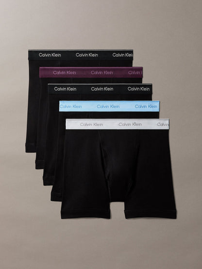 Dsiney Kidz - Calvin Klein Black Cotton Classics Boxer Briefs 5 Pack image 1