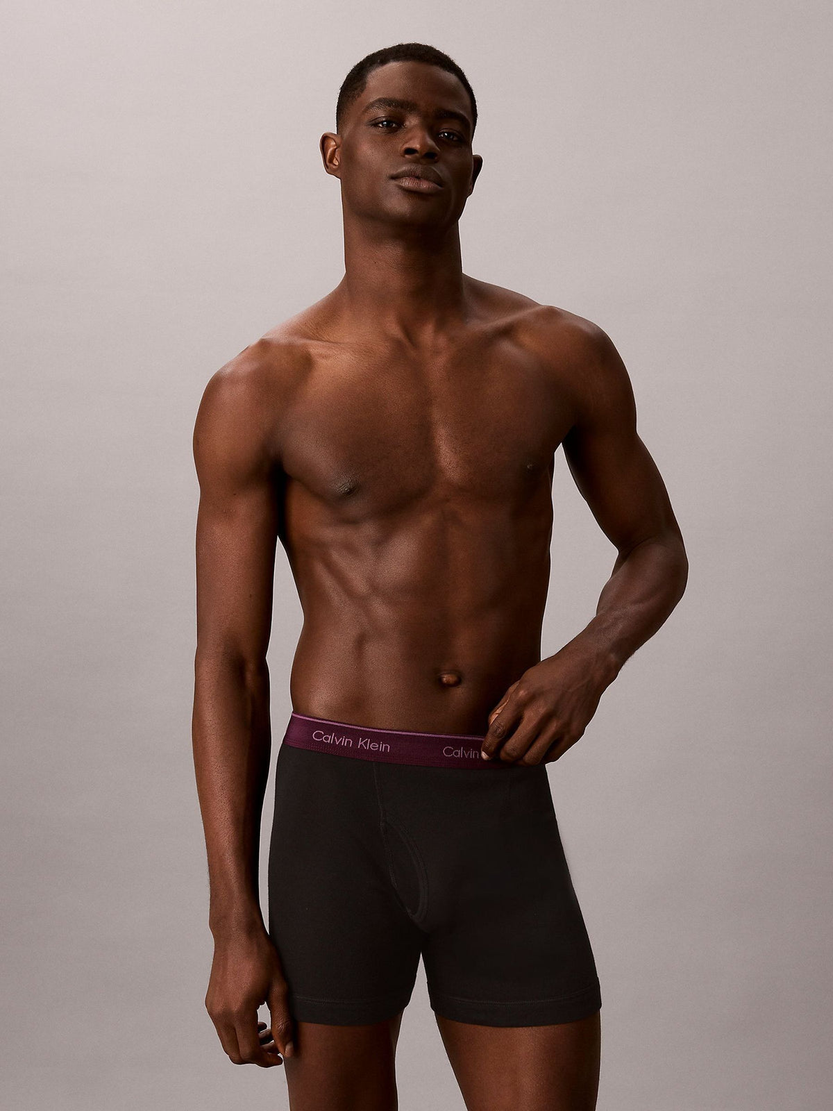 Dsiney Kidz - Calvin Klein Black Cotton Classics Boxer Briefs 5 Pack image 2