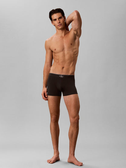 Dsiney Kidz - Calvin Klein Black Graphic Monogram Cotton Stretch Trunks 3 Pack image 4
