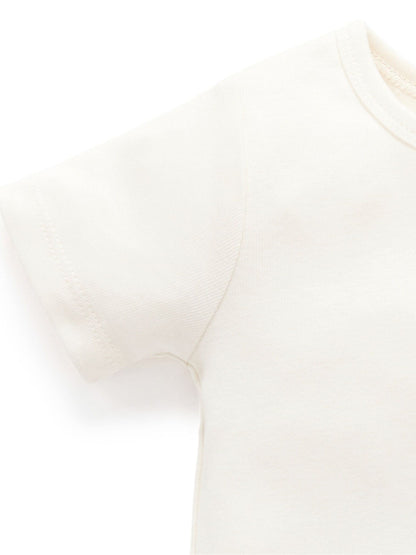 Purebaby White Laguna Dungaree Set image 4