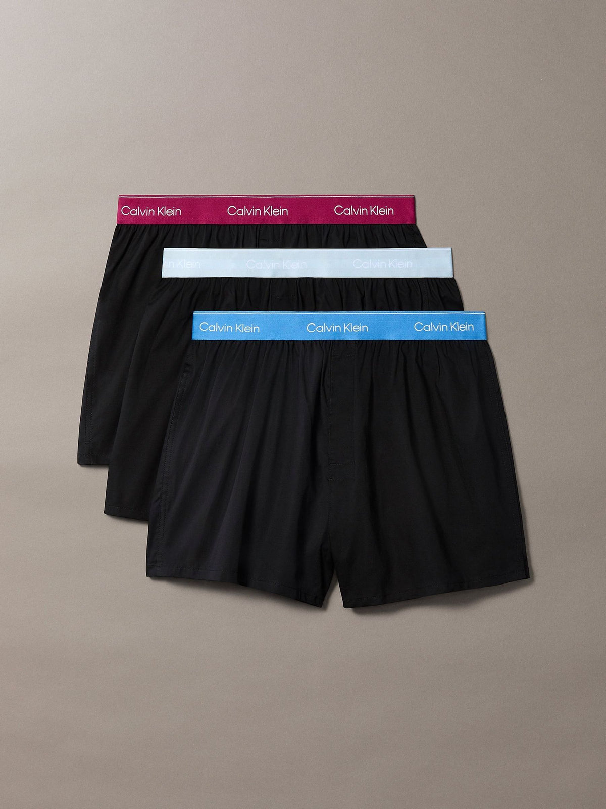 Dsiney Kidz - Calvin Klein Red Slim Icon Cotton Stretch Boxers 3 Pack image 1