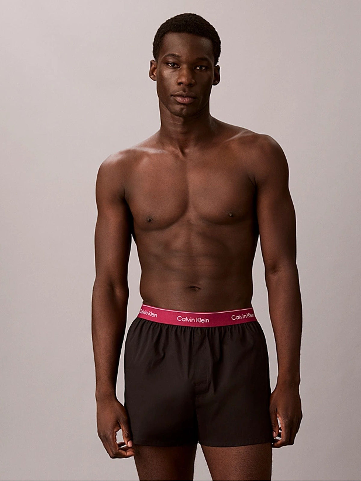 Dsiney Kidz - Calvin Klein Red Slim Icon Cotton Stretch Boxers 3 Pack image 2