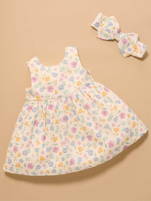 Dsiney Kidz - Purebaby Pink Sofia Bow Dress image 1