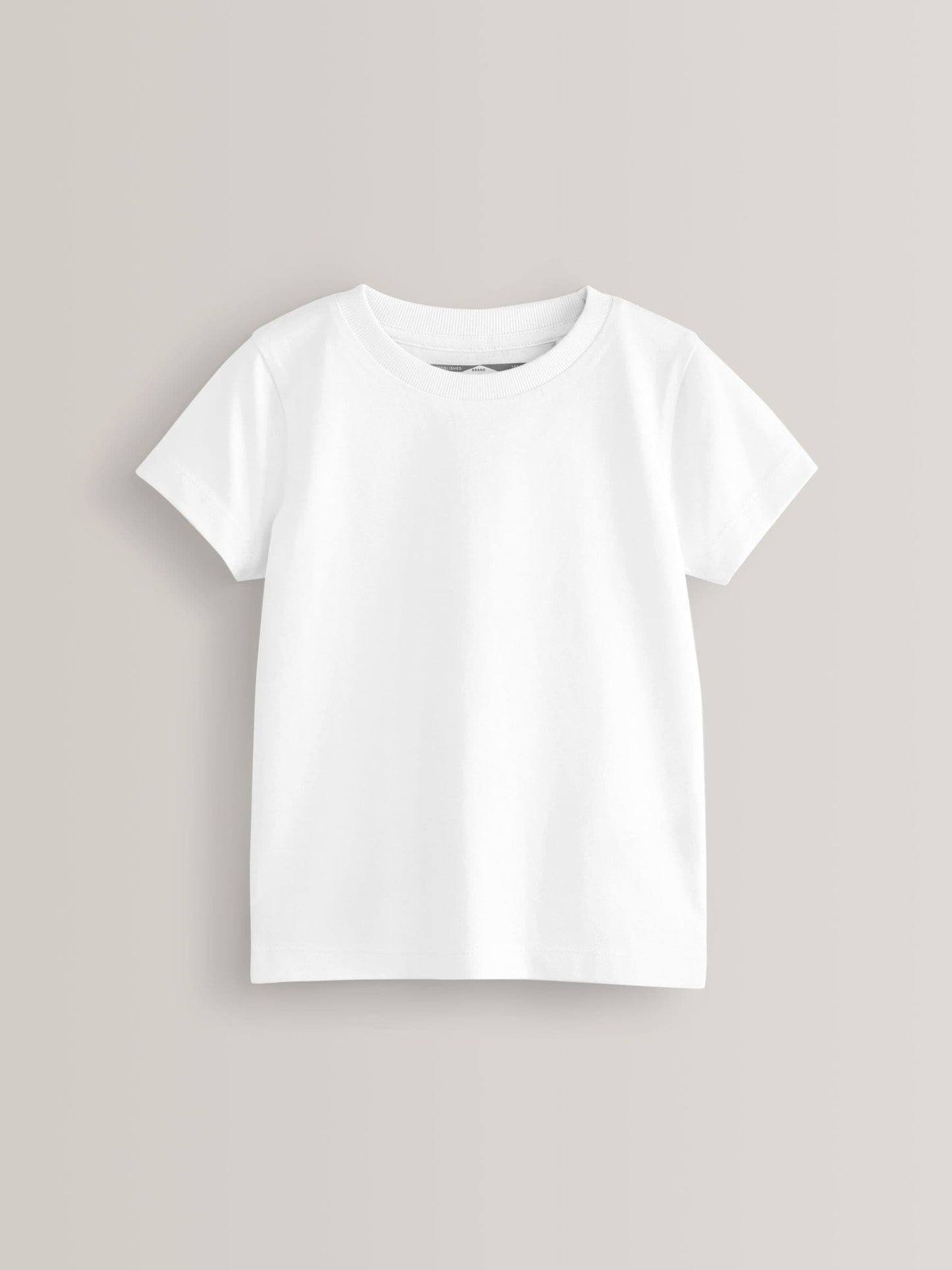 White 2 Pack Short Sleeve T-Shirts (3mths-7yrs) image 2