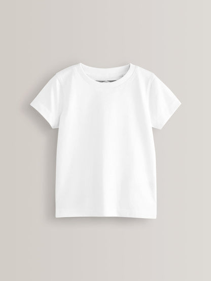 White 2 Pack Short Sleeve T-Shirts (3mths-7yrs) image 2