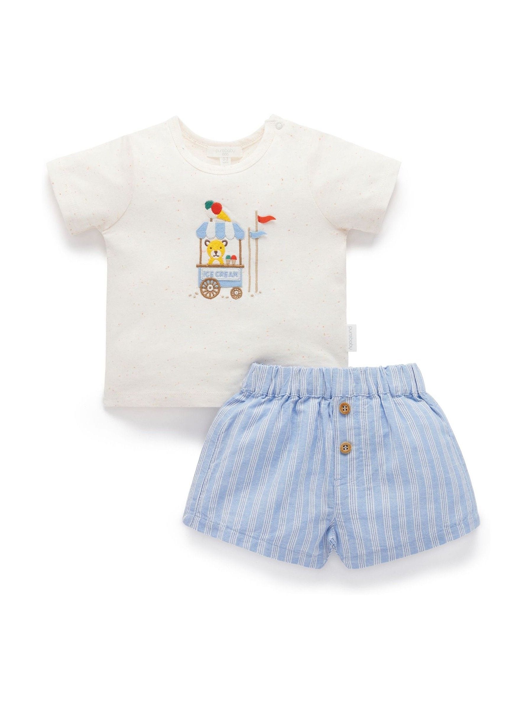 Purebaby White Ice Cream Cart Set image 3
