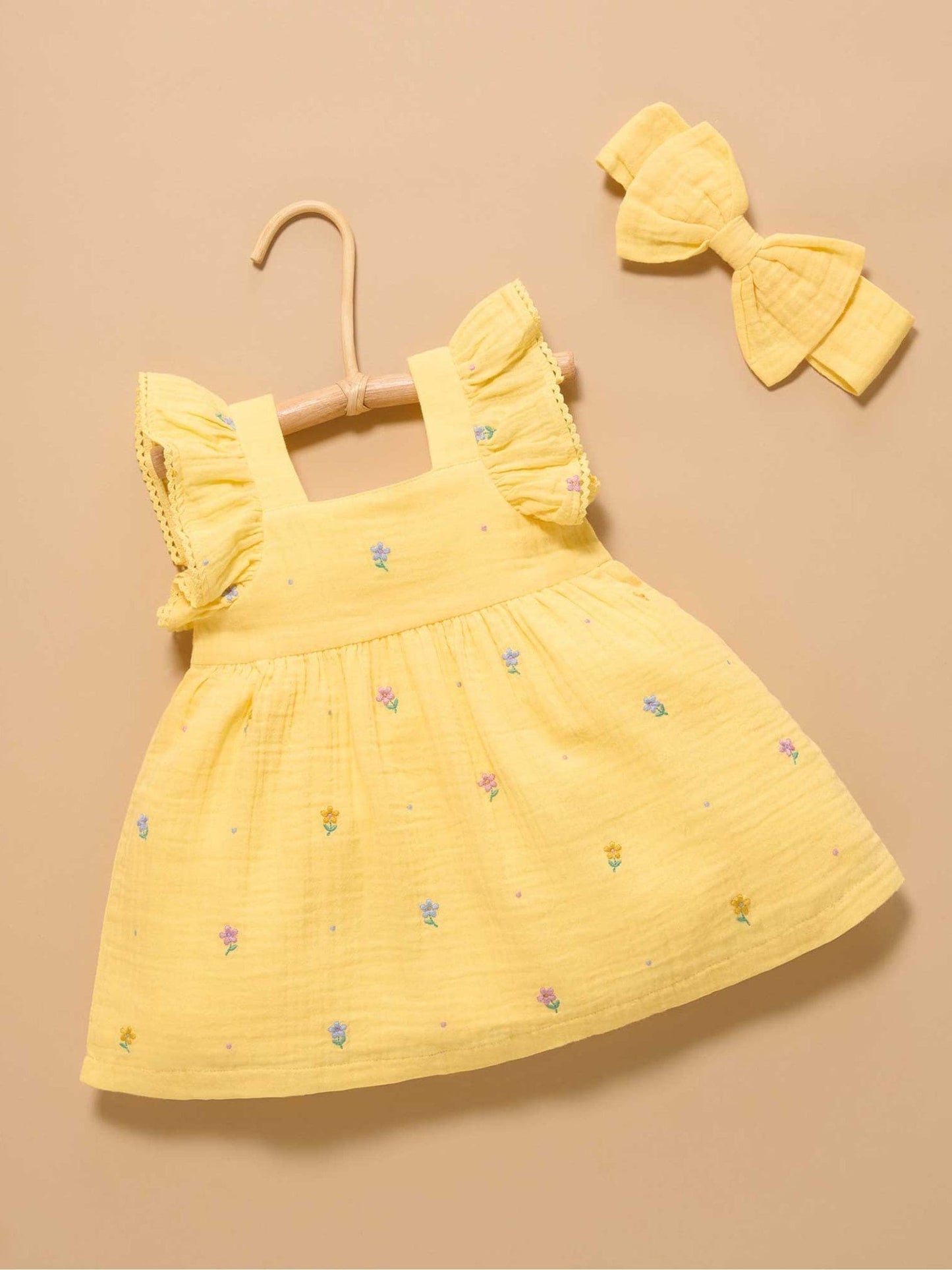 Purebaby Yellow Daisy Dress image 1