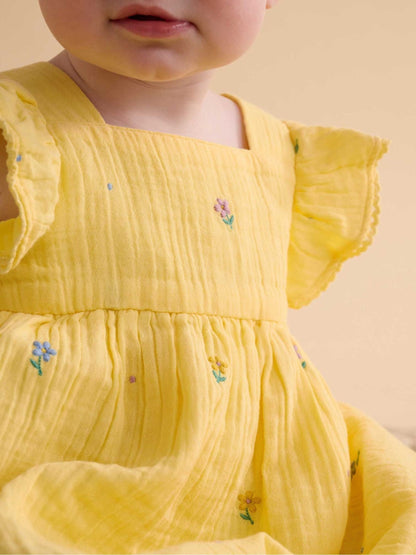 Purebaby Yellow Daisy Dress image 2