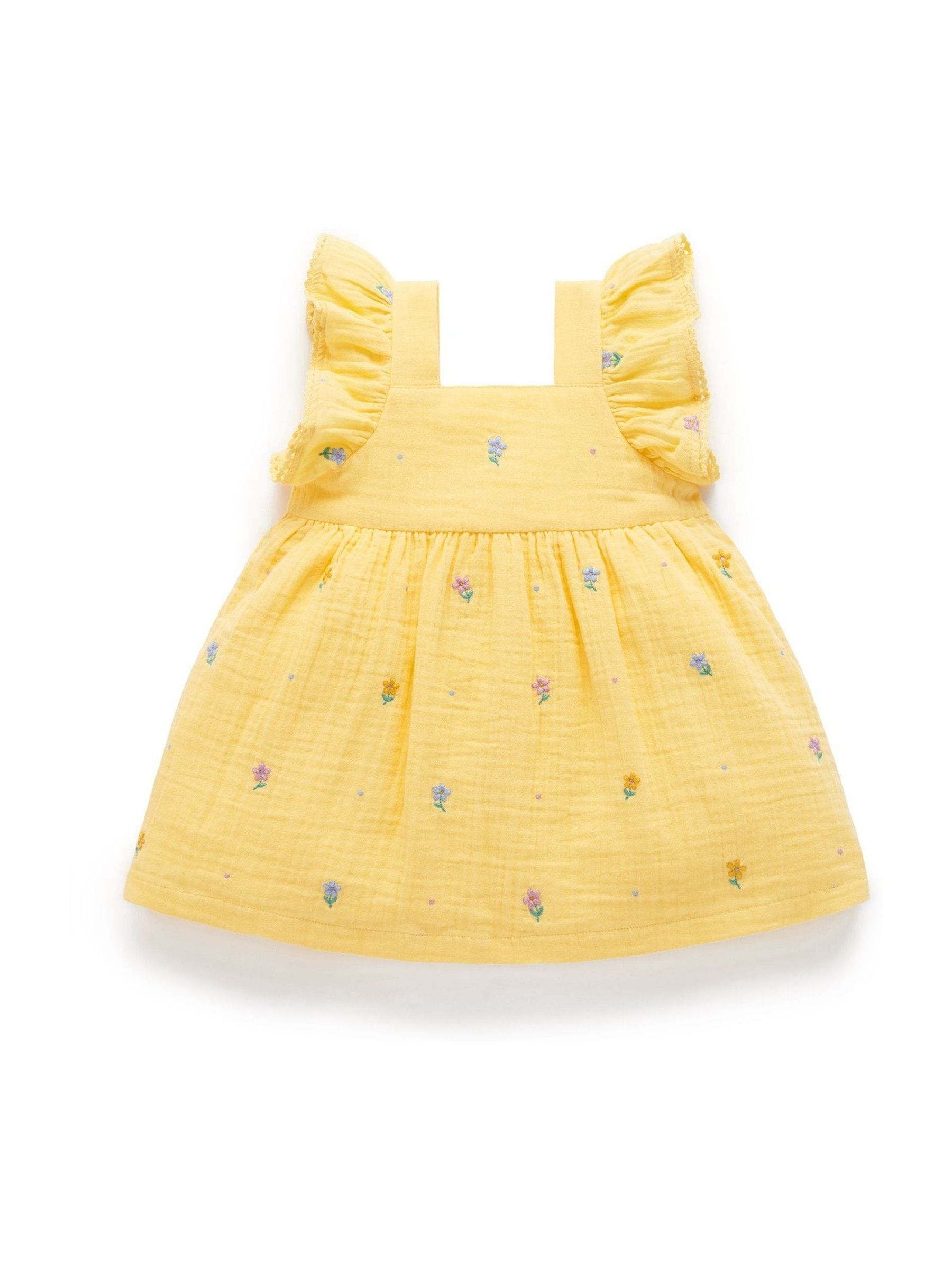 Purebaby Yellow Daisy Dress image 3