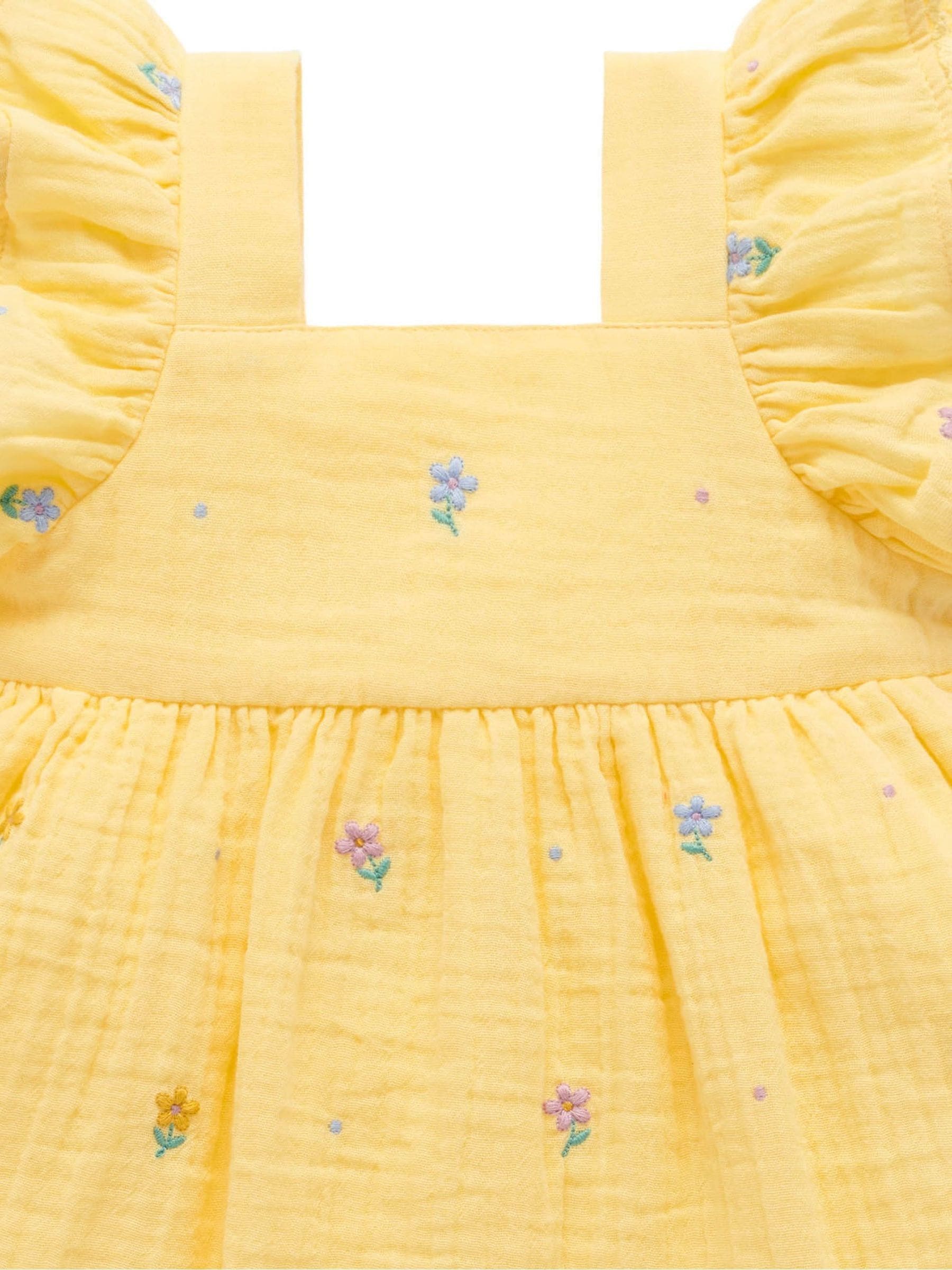 Purebaby Yellow Daisy Dress image 4
