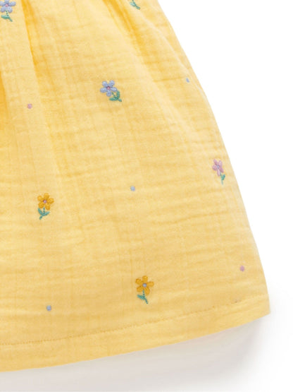 Purebaby Yellow Daisy Dress image 6