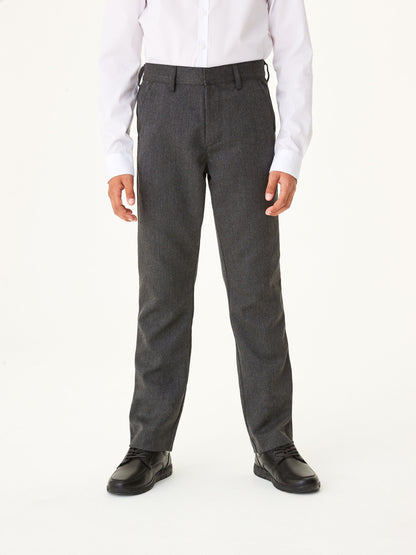 Dsiney Kidz - Grey Regular Waist Straight Leg School Trousers (3-17yrs) image 2