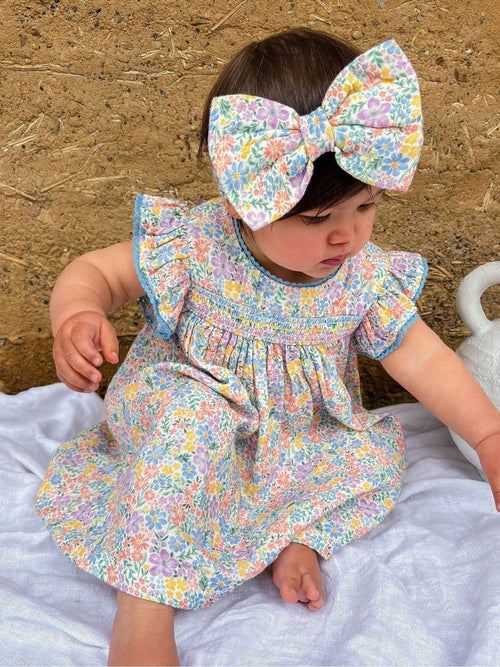 Dsiney Kidz - Purebaby Pink Smocked Dress image 1