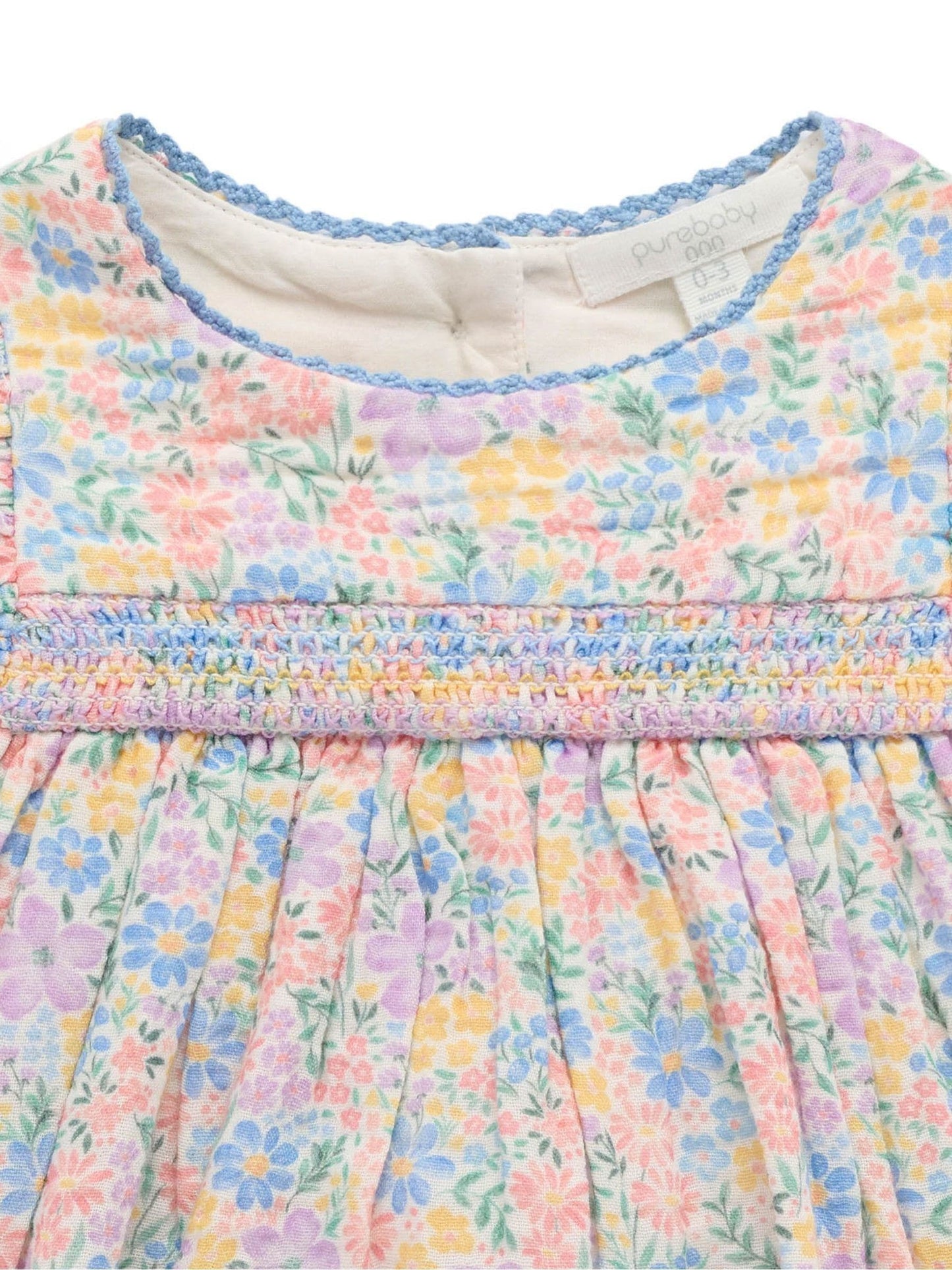 Purebaby Pink Smocked Dress image 4