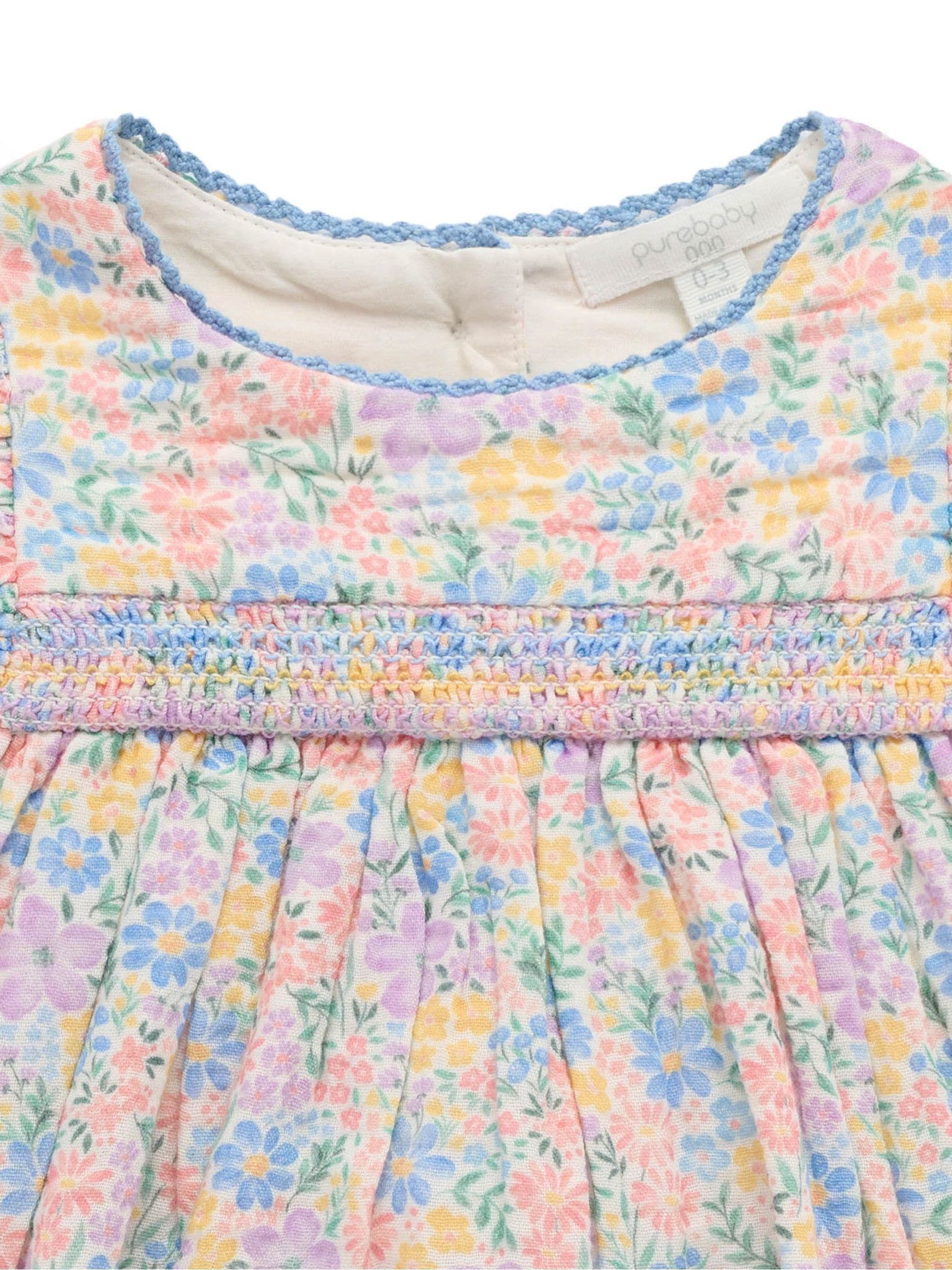 Purebaby Pink Smocked Dress image 4