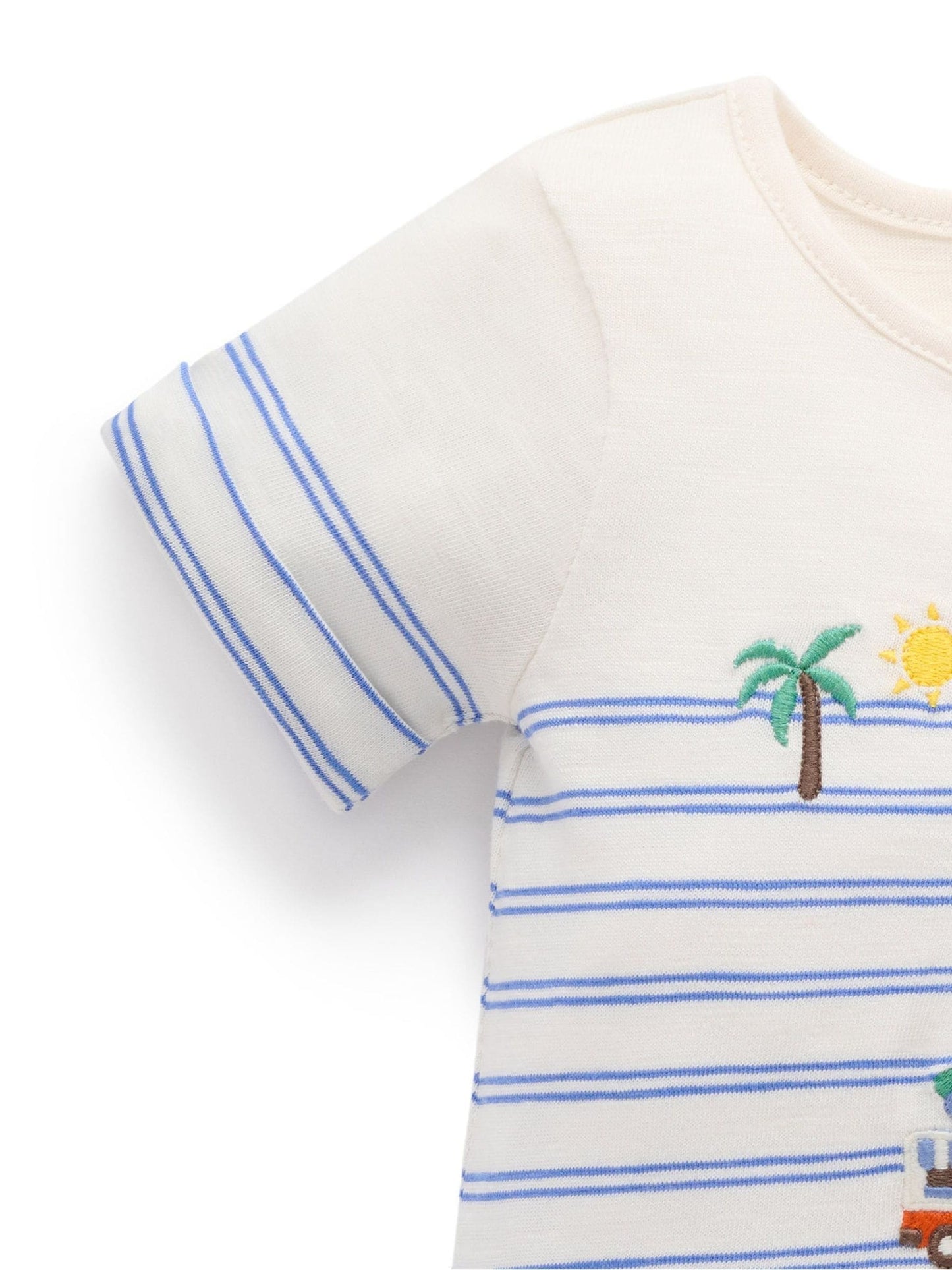 Purebaby Blue Resort Growsuit Rompersuit image 4