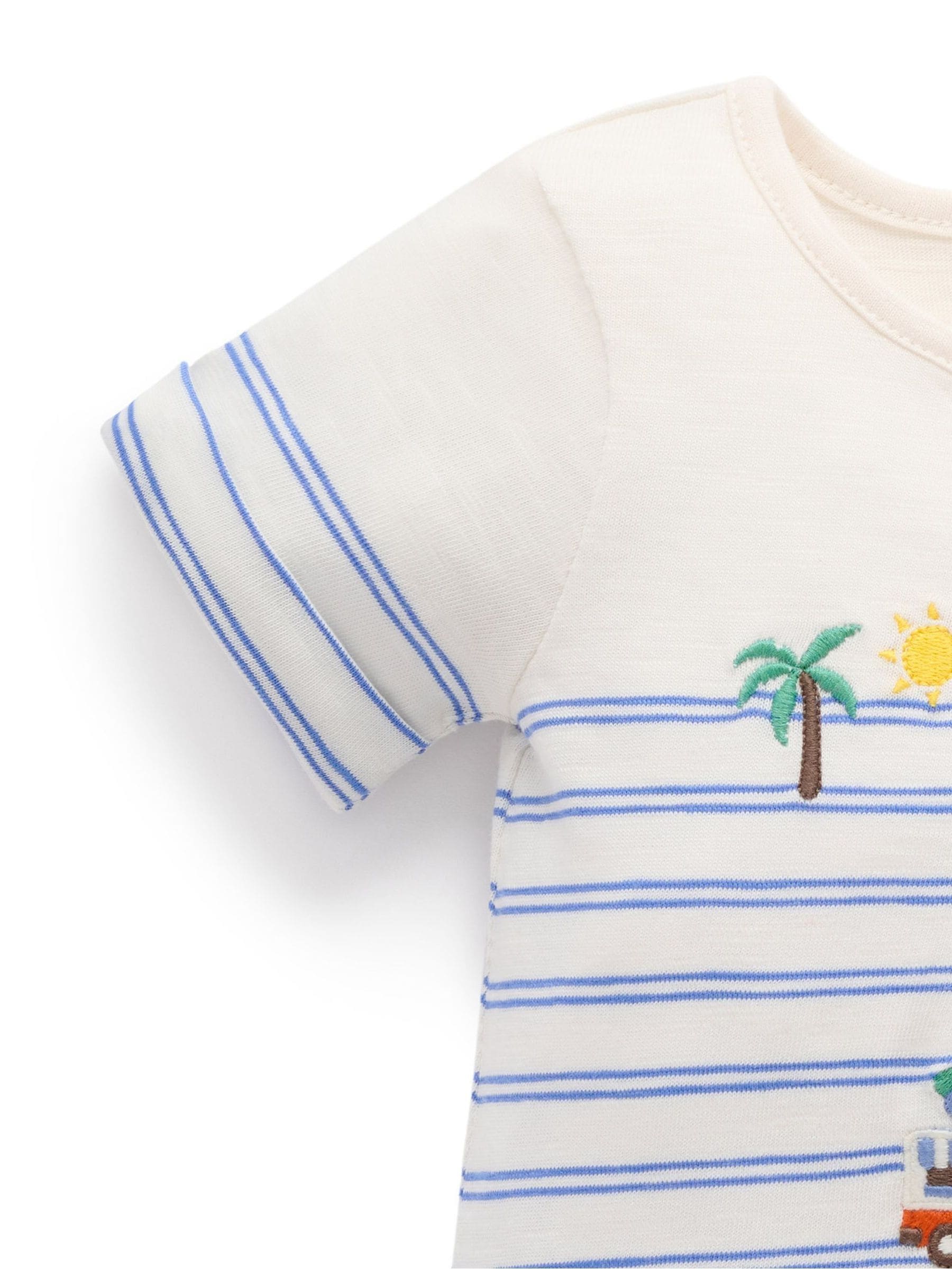 Purebaby Blue Resort Growsuit Rompersuit image 4