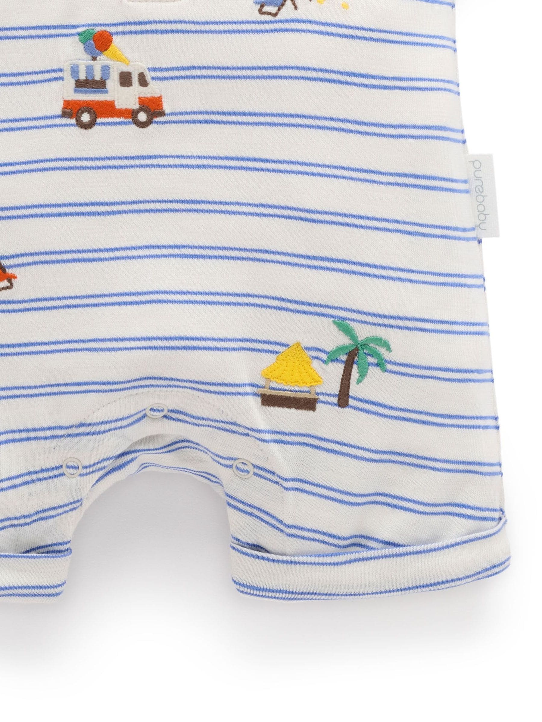 Purebaby Blue Resort Growsuit Rompersuit image 5