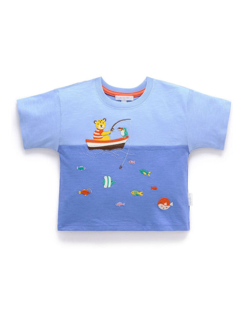 Purebaby Blue Ocean Relaxed T-Shirt image 1