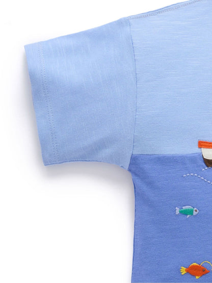 Purebaby Blue Ocean Relaxed T-Shirt image 4