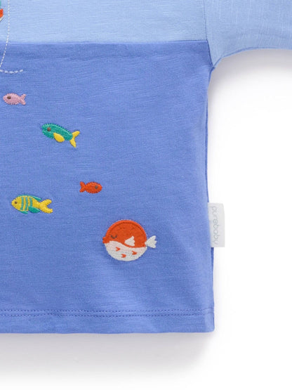 Purebaby Blue Ocean Relaxed T-Shirt image 5